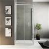 Parama Box doccia slim 80x90cm con porta a libro e parete fissa profili cromati e vetro 6mm anticalcare trasparente h190| Portofino