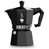 BIALETTI Caffettiera Moka Exclusive Black 3 Tazze Alluminio Nero