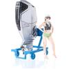 Max Factory Giappone NUOVO PLAMAX MF 88 Minori con kit modellino fuoribordo Honda BF350 s...