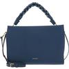 Coccinelle Pelle borsetta borsa a tracolla Boheme Grana Double Hand Bag Deep Blue/Sandshell
