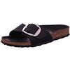 Birkenstock 1006523 Madrid Big Buckle black, Oiled Leather PIANELLE Donna, Black EU 41