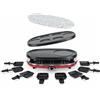 H.Koenig Raclette professionale 4in1, Multifunzione per 8 Persone RP418, Pietra naturale, 6 mini pancake, Grill, Fonduta di formaggio Raclette, Temperatura regolabile, 8 padelle antiaderenti