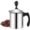 Generic Montalatte cremoso - montalatte manuale in acciaio inossidabile, montalatte manuale | Montalatte, design resistente per cappuccino e schiuma di caffè