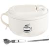 Generic Pentola per ramen piccante, tazza per ramen, pentola per ramen istantaneo, ciotole istantanee per noodle, ciotola per noodle istantanei in acciaio inossidabile, ciotola in acciaio per noodle, vasi per