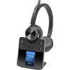 HP Poly Savi 7410 OFFICE - Serie Savi 7400 - Cuffie - On-Ear - DECT / Bluetooth - Senza fili - Nero - per Microsoft Teams