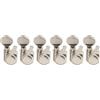 Musiclily Pro R18K-13 6 in Linea 18:1 2-Pin Meccaniche Autobloccanti Nickel | Paletta Ovale Vintage, per Chitarra Elettrica Fender Strat Tel