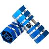 cyclingcolors poggiapiedi pedale bici BMX in Lega di Alluminio, Antiscivolo, 60mm, pegs, blu