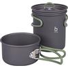 Bo-Camp Explorer - Set di 2 pentole Nero