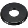 PATIKIL Flangia Divisa a Parete, 28mm Copriforo con Piastra Autoadesiva Rotonda in ABS Copri Tubi Termosifoni Copertura per Decorazione Rubinetto Tubo Acqua Bagno Cucina, Nero