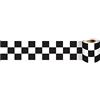 VisitRyl Carta Bordi Adesiva Per Parete Decorazione Autoadesiva Rimovibile Per Cucina Bagno Piastrelle Adesivo Per Pareti Autoadesiva Griglia In Bianco E Nero 10cm x 240cm