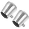 Holibanna 2pezzi Fittings Per Corrimano Acciaio Inossidabile Tappi Terminali Per Tubo Coperture Per Design Elegante e Resistente Alla Corrosione