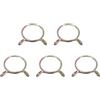 QUARKZMAN Clip Tubo Carburante, 5Pz 40mm ID 43mm Max. ID 304 Acciaio Inossidabile Tubo Acqua Aria Molla Morsetti per Moto Scooter ATV, Zincato