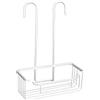 Wenko Portaoggetti per Miscelatore Milo, Scaffale da Doccia con Puntali in Plastica da Appendere Al Rubinetto per Più Superficie D'Appoggio, Supporto per Doccia in Alluminio, 25 X 36 X 14 Cm, Argento
