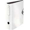 Leitz Active Solid Raccoglitore con Meccanismo a Leva 180°, Formato A4, Dorso 82 mm, Chiusura a elastico, Polyfoam leggero, Bianco, 10471001