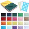 Strehknewen 60 buste colorate in carta kraft, formato C6, 20 colori, con 72 adesivi colorati, per biglietti regalo, matrimoni, Natale e fai da te (162 x 114 mm)