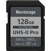 Nextorage Scheda SDXC Nextorage UHS-II V90 64 GB/128 GB/256 GB, 300 MB/s, 4K/8K, dal...