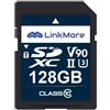 LinkMore Scheda SD 128GB-512GB UHS-II V90 Class10 SDXC Alta Velocità...