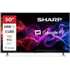 Sharp 50HP5265E SMART TV QLED 127 cm 50" 4K Ultra HD FRAMELESS GOOGLE TV Wi-Fi