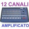 SHARD-LAB MIXER AMPLIFICATO DJ AUDIO ATTIVO 1000W 12 canali EFFETTI DSP + BT + USB palco