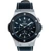 Hyakuichi 101 NUOVO HYAKUICHI 101 No.8L Cronografo Argento Nero Carbonio Nero Cintura in Pelle