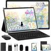 Dghrti 10 Pollici Tablet [30GB 128GB 8000mAh] Android 15 Schermo IPS Octa Black