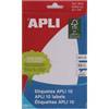 APLI - etichette 36 x 82 mm bianco