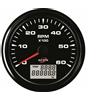 Motomarine Contagiri/Contaore ECMS All Black 85mm - Impermeabile IP67, Retroilluminazione Multicolore - 4000 Giri