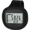 Generic Dispositivo per camminata nera, contapassi, contapassi digitale clip-on con LCD trasparente, Millogger portatile, registratore di movimento per il fitness con clip da cintura e cordino per