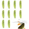 GENERIC Esca da pesca,Esche da pesca finte morbide da 10 pezzi da 3 cm per uomo | Attrezzatura da sul ghiaccio Esca da per trote, acqua, acqua salata, pesci in padella