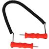 LIYJTK Kit piccozze da Ghiaccio Maniglia ergonomica Punteruoli da Ghiaccio Portatili in Acciaio Inossidabile per Pattinaggio su Ghiaccio Sci Pesca
