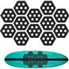 Generisch Surf Traction Pad - Set di impugnature esagonali per tavola da paddle, antiscivolo, tappetino per superficie da surf in EVA, supporto per l'equilibrio autoadesivo per fitness, pesca in mare, kayak