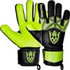 Keeperking Guanti da portiere per bambini, ragazzi, adulti, senza fingersave 4 mm (3, B-giallo)