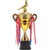 GALPADA Coppa in Metallo Oro Design Unico a Corona e Piccione, Finitura di Lusso per Cerimonie di Premiazione e Eventi Sportivi
