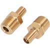 Generic Connettore Universale per Gonfiaggio Aria in Ottone, Accurato da 1/4 Pollice NPT a Valvola per Pompe di Gonfiaggio e Uso in Auto, 2 Pezzi