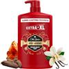 Old Spice Epic Legend Bagnoschiuma & Shampoo Uomo 1000 ml - 3 in 1 Corpo, Capelli e Viso - Freschezza a Lunga Durata, la Qualità di un Vero Profumo, Detersione Profonda