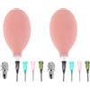 Parliky 2 Set Set 2 Utensili per Ceramica Flaconi Applicatori ad Ago per Smalto, Strumenti in Argilla per Applicazione di Precisione e Decorazione Professionale della Ceramica