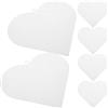 jojofuny Rete Plastica a Forma di Cuore Facile da Pulire 6 Pezzi Materiale Plastico Bianco per Ricamo e Accessori Borse per Artigianato e Cucito Decorativo