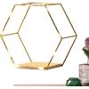 ycezw Unità portaoggetti geometrica, espositore a d'ape, modulare, elegante organizer esagonale da parete con luci, espositore geometrico a d'ape per casa, soggiorno, cucina