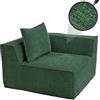 Mendler Elemento angolare/modulo divano HWC-O54, poltrona lounge imbottita, stoffa/tessuto (300 g/m²) 63x97x97cm - verde
