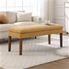 Ya-Home Panchina da Ingresso Panca Fondo Letto con Gambe in Legno, Gaillo