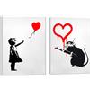 NLKTIYC Picasso & Banksy pannelli artistici poster tela decorazione parete dipinti...