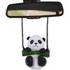 Generic Ornamenti Per Auto Panda - Figurina Di Panda Altalena Da Esterno, Interno A Ciondolo Per Auto Panda Oscillante | Panda Oscillante Ornamento Per Auto, Per Specchio Posteriore Panda Pe
