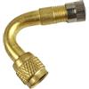 Generic Adattatore per estensione pneumatici, estensore per valvola, estensione dello stelo del pneumatico, valvola portatile per pneumatici di auto, camion, moto, con curva a 90 gradi, adattatori per valvole