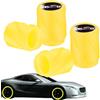 Generic 4 coprivalvole per pneumatici auto, fluorescenti, si illuminano al buio, decorazione per auto, camion, SUV, (arancione, giallo, verde)