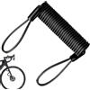 Generic Cavo serratura casco | Cavo promemoria blocco con doppio anello - Molla di sicurezza in filo di acciaio per scooter, moto, moto, veicoli, bagagli, caschi, lucchetto