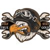 Generic Adesivo con aquila, emblema falco impermeabile, decalcomania per paraurti Hawwk biker, decalcomania personalizzata per telaio di uccelli predatori, insegne fustellate per carrozzeria con logo Raptor,