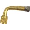 Generic Adattatore per estensione pneumatici, estensore per valvola, estensione dello stelo del pneumatico, valvola portatile per pneumatici di auto, camion, moto, con curva a 90 gradi, adattatori per valvole