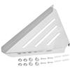 Garosa Mensola Angolare per Doccia in Acciaio Inossidabile - Scaffale Triangolare da Bagno, Organizer Parete Bagno Senza Foratura, Accessorio Doccia per Casa, Hotel, (Modello con Fori)