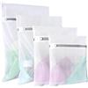 KU Sacchetti Lavatrice Biancheria 4 Pezzi, Laundry Bag con Cerniera per Reggiseno, Scarpe & Abbigliamento Neonato - Protegge Calzini, Camicie & Tessuti Delicati