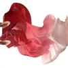 runrayay 1 Paio di veli da Danza del Ventre in Finta Seta da Donna, 1,5 m/5 Piedi, veli Lunghi in bambù per spettacoli di Danza, Mano Sinistra e Destra, Colore sfumato Rosso